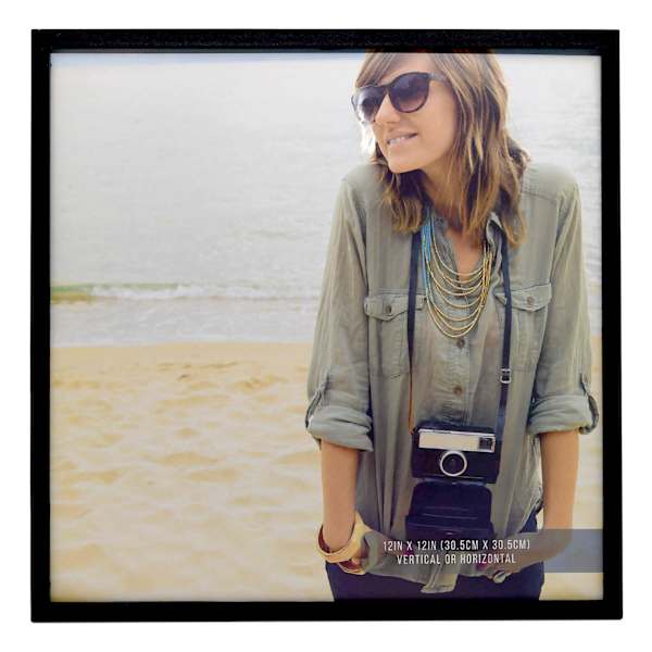 at home 3-Piece Black Peel & Stick Wall Frames 12"