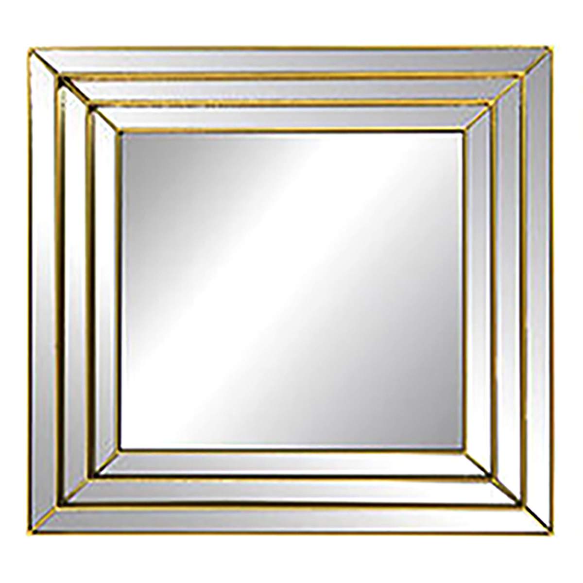 At Home 3-Piece Gold Wall Mirror Set 10"