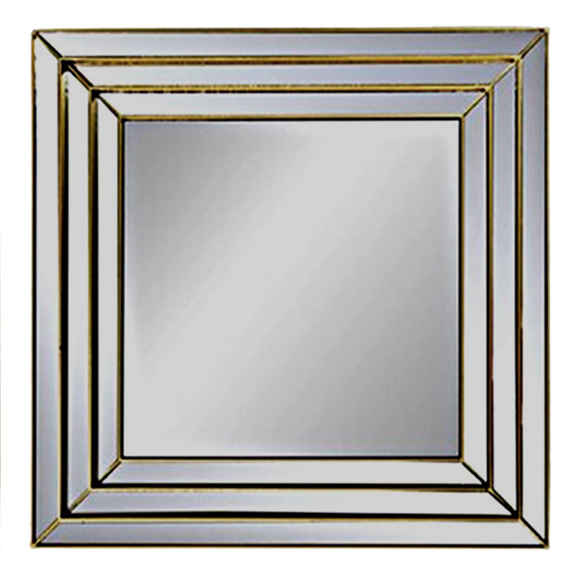 At Home 3-Piece Gold Wall Mirror Set 10"