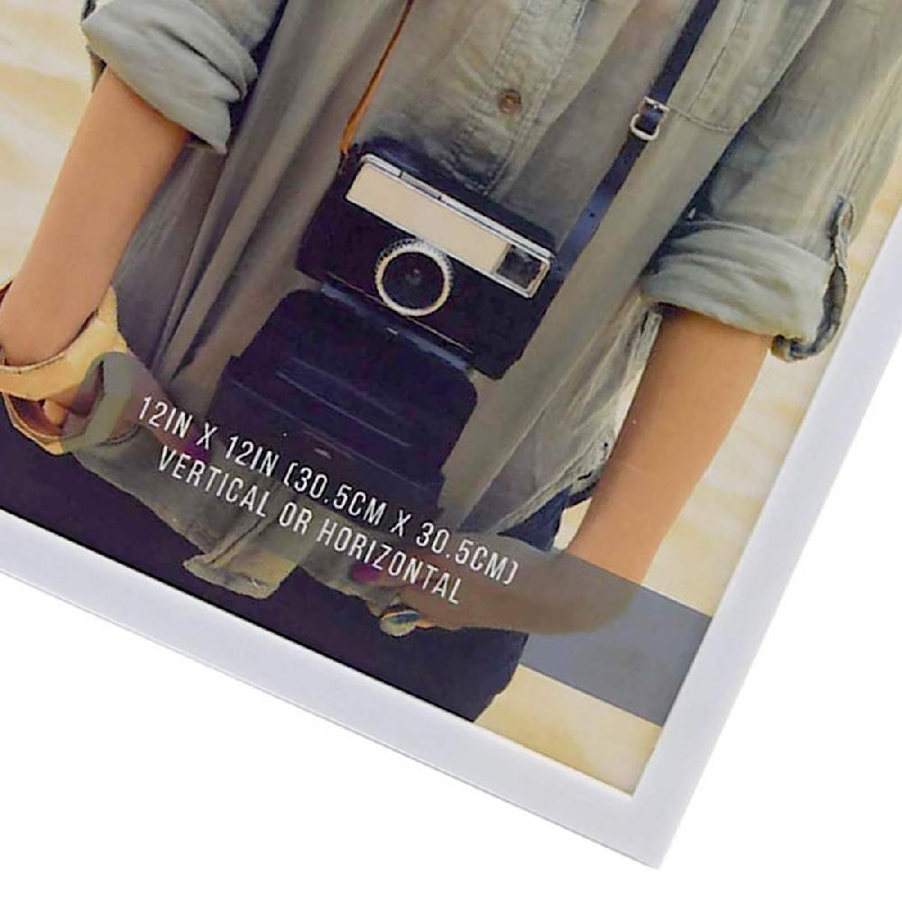 At Home 3-Piece White Peel & Stick Wall Frames 12"