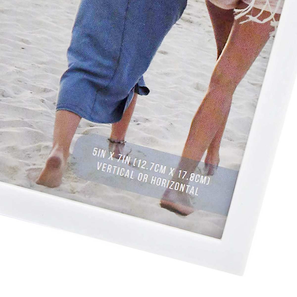 At Home 3-Piece White Peel & Stick Wall Frames 5x7