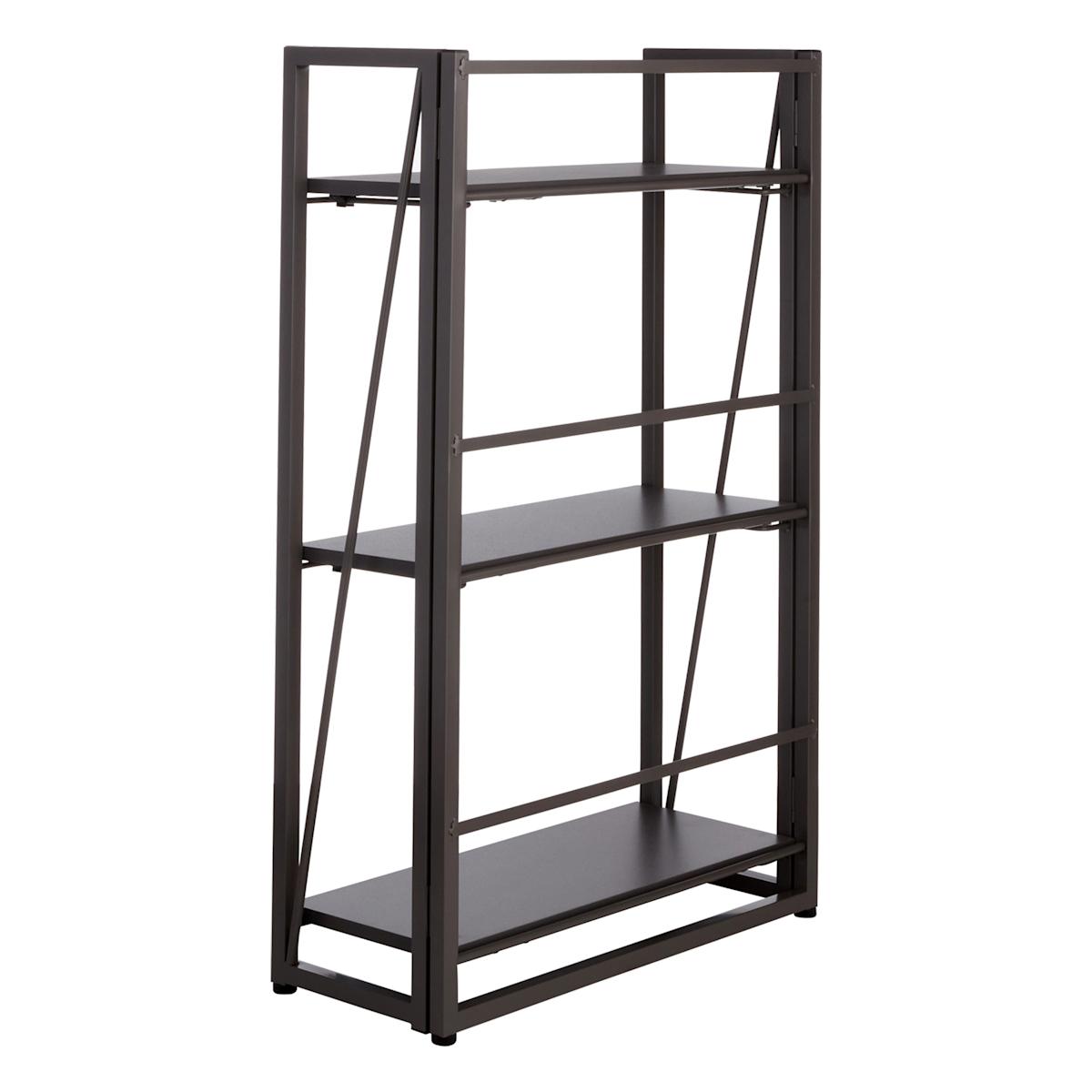 At Home 3-Tier Vienna Folding Bookshelf Grey
