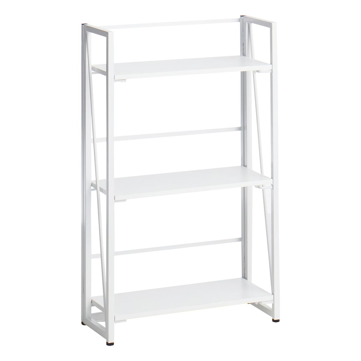 At Home 3-Tier Vienna Folding Bookshelf White