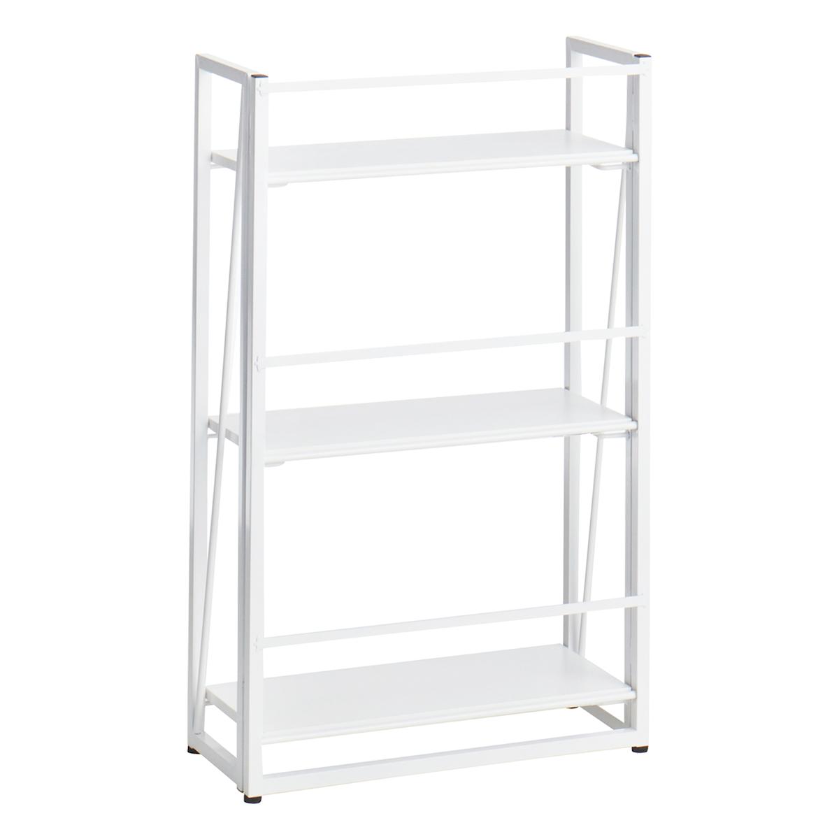 At Home 3-Tier Vienna Folding Bookshelf White