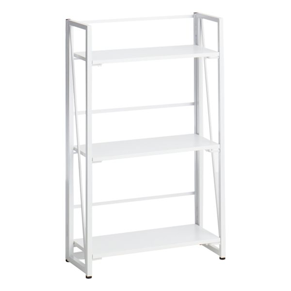 at home 3-Tier Vienna Folding Bookshelf White