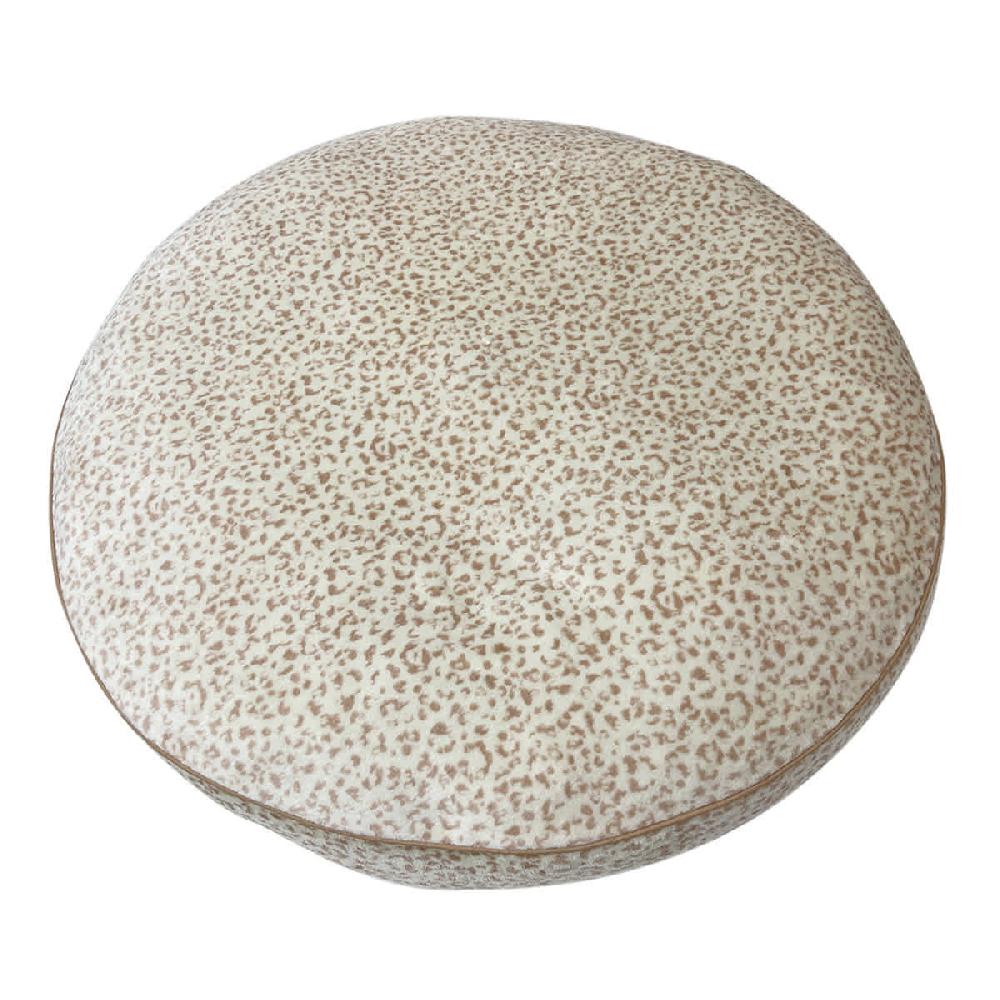 At Home 36x36 Round Leopard Print Bed