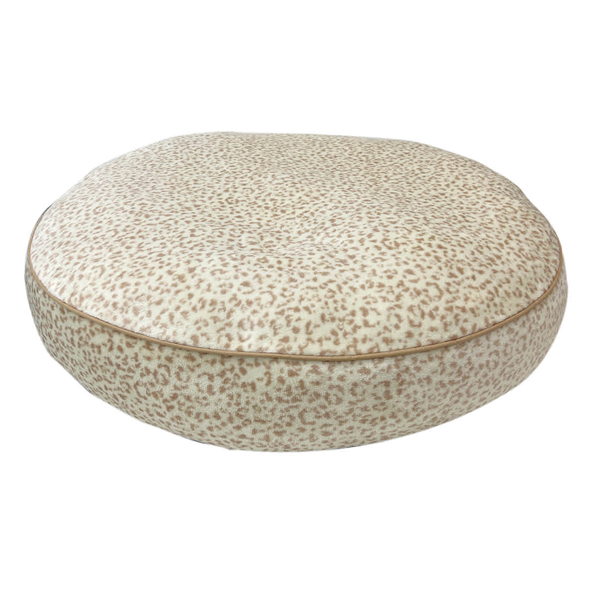 At Home 36x36 Round Leopard Print Bed