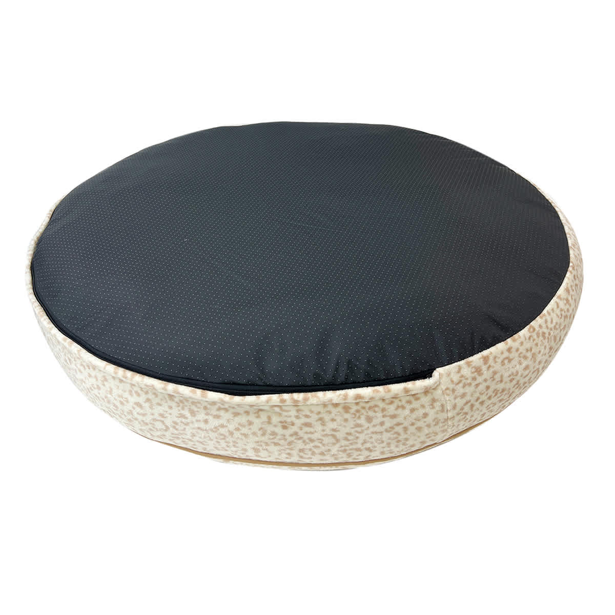 At Home 36x36 Round Leopard Print Bed