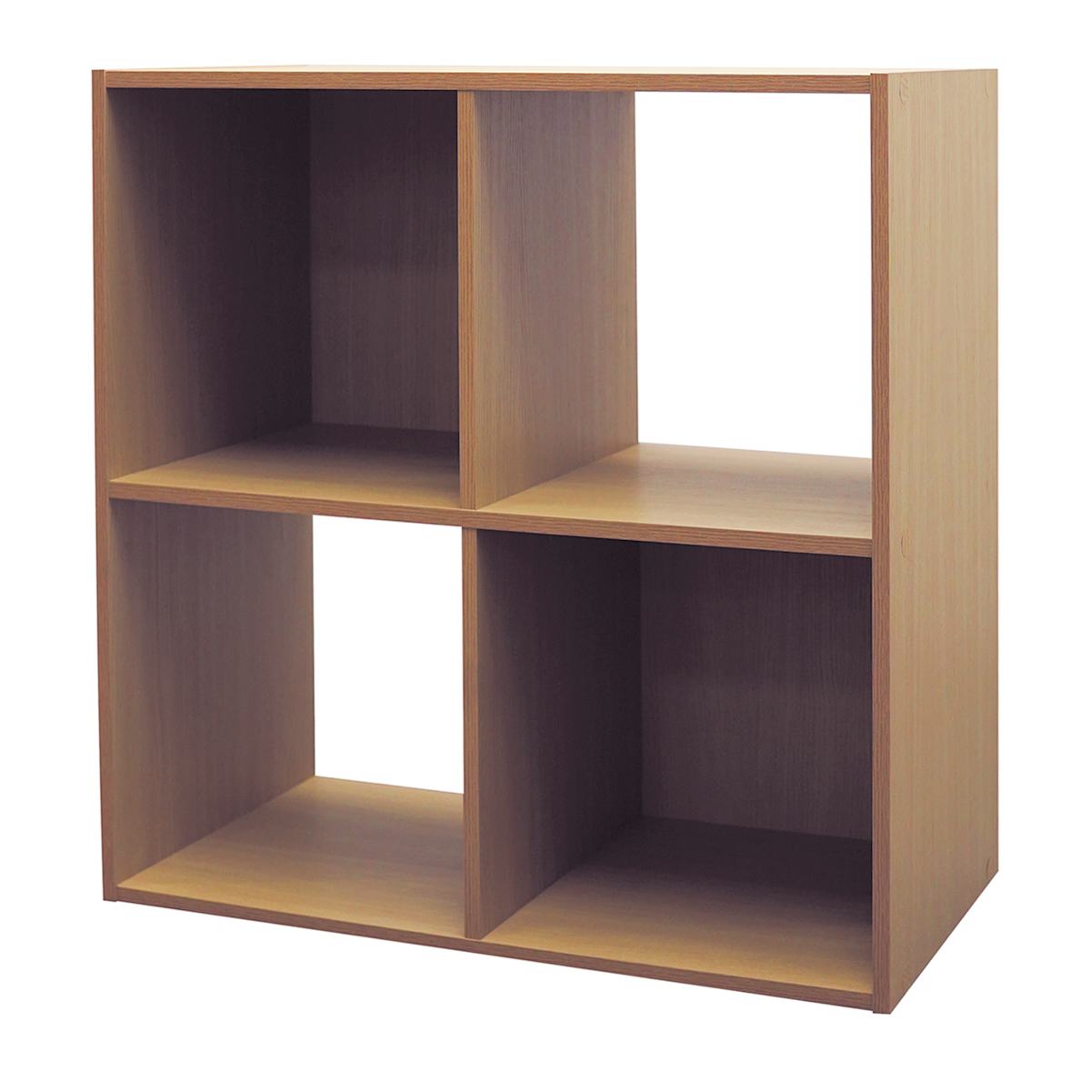 At Home 4-Cube Storage Organizer Natural