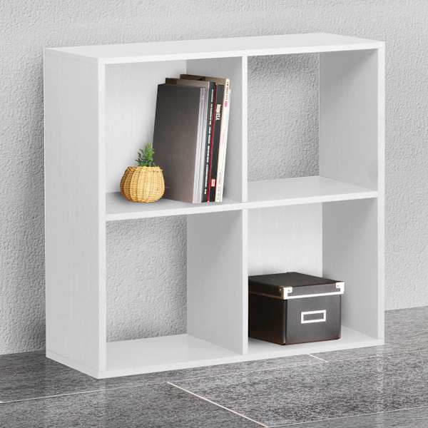at home 4-Cube White Wooden Storage Organizer