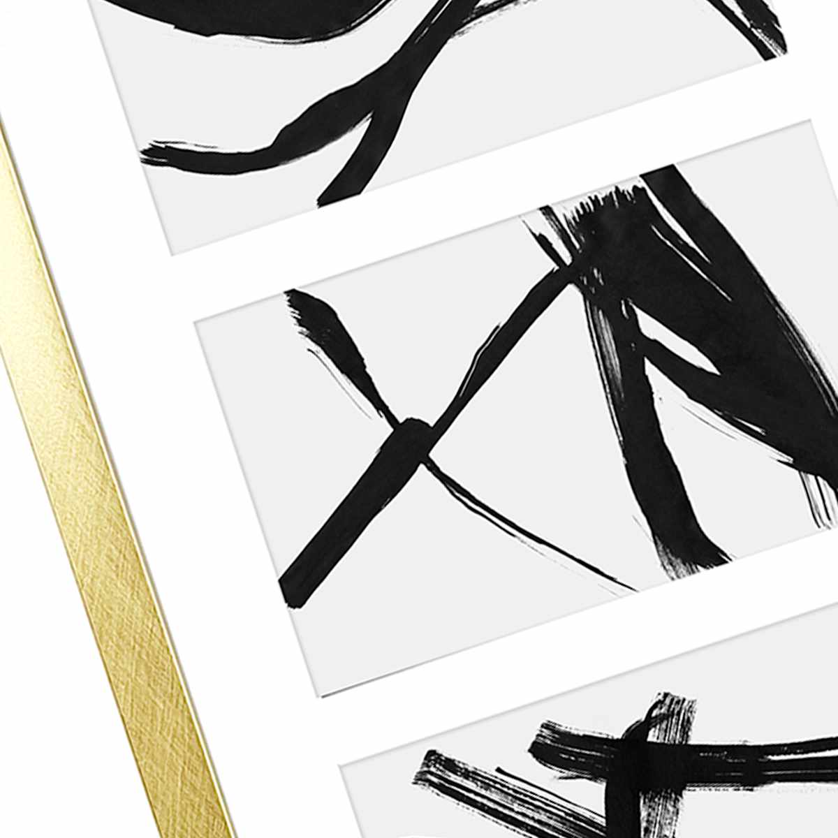 At Home 4-Opening Gold Collage Picture Frame 8x20