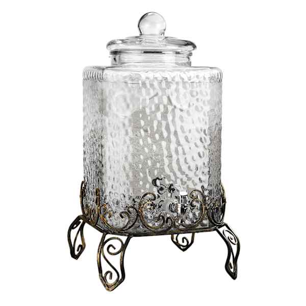 at home 5 Gallon Drink Dispenser with Stand