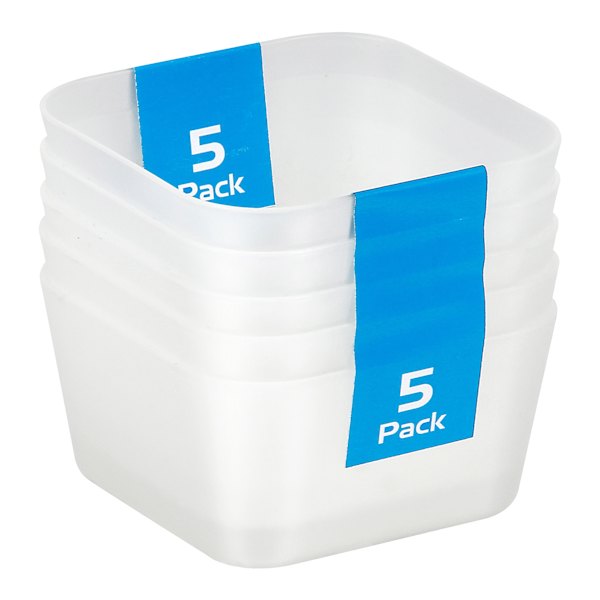 at home 5-Pack Basic Trend Drawer Organizer Clear