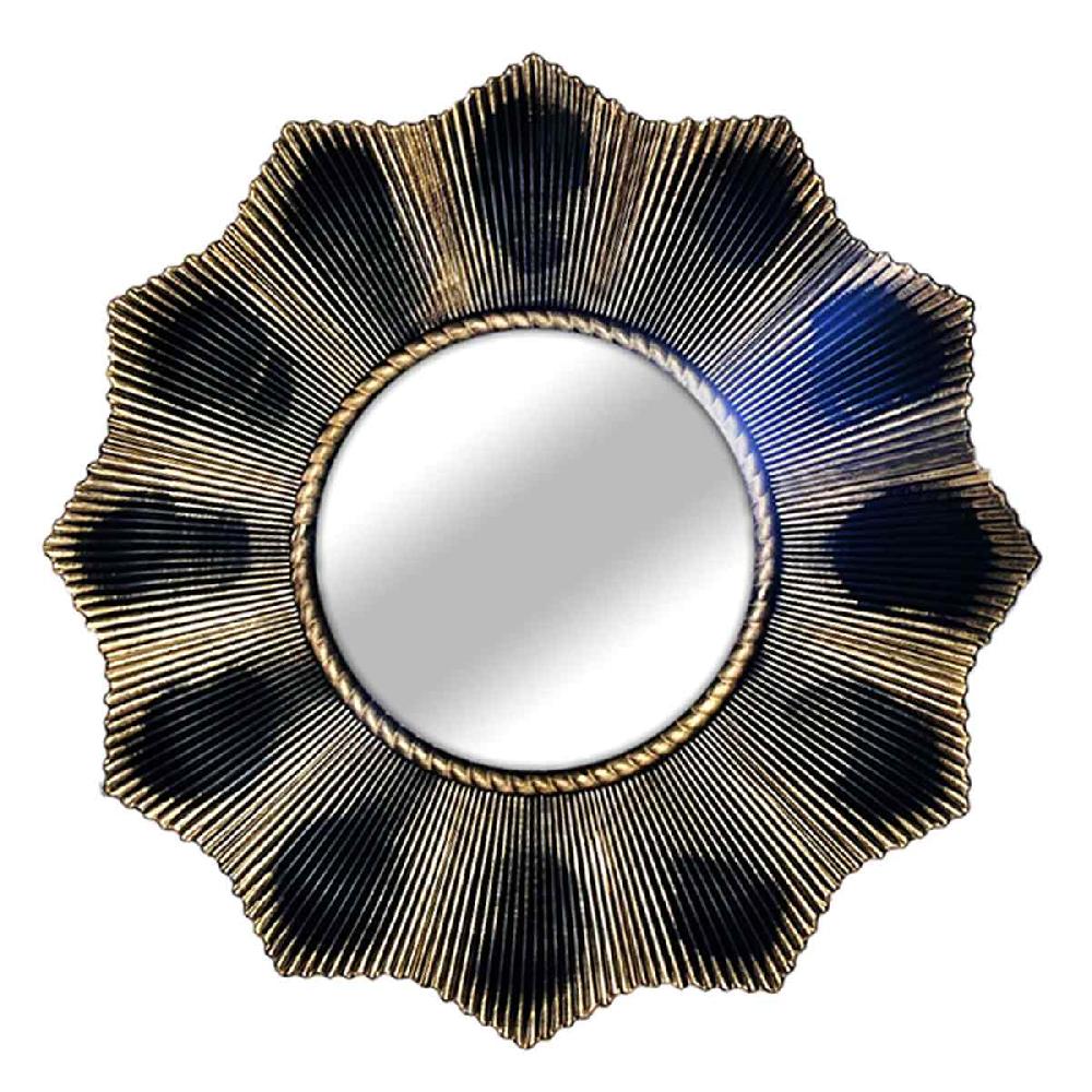 At Home 5-Piece Gold Wave Mirror Set