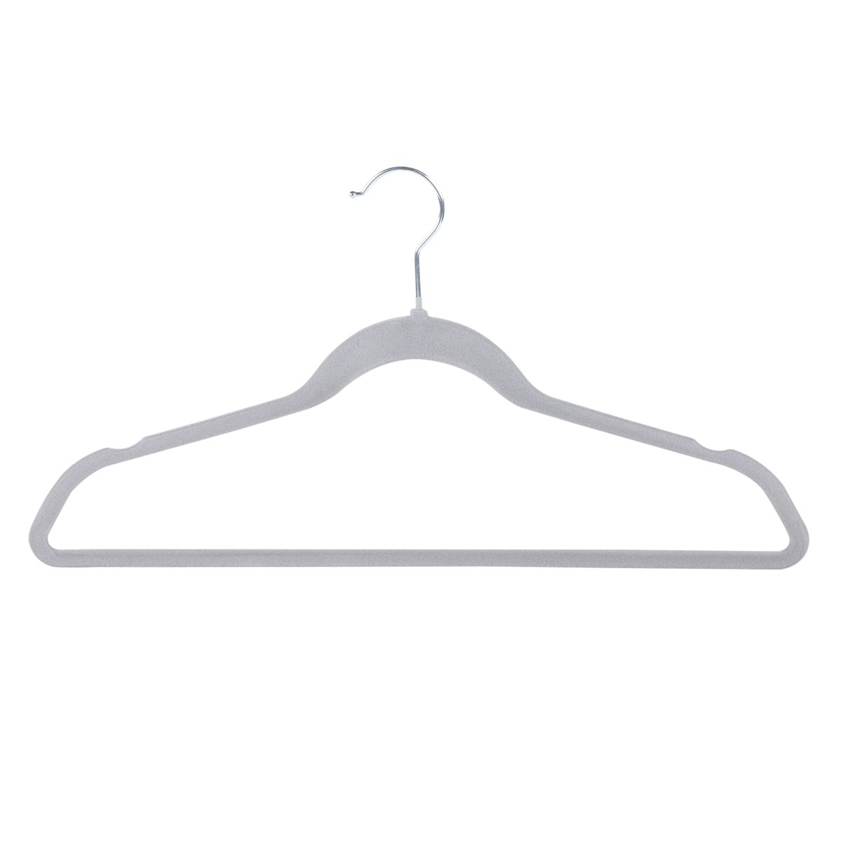 At Home 50-Pack Velvet Suit Hangers Grey
