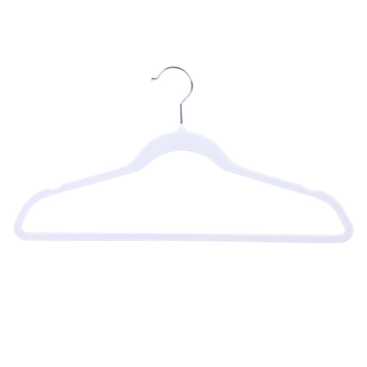 At Home 50-Pack Velvet Suit Hangers Pearl White