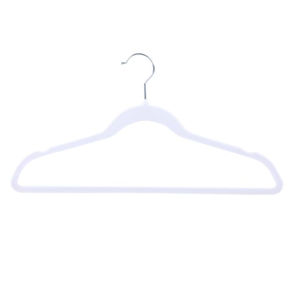 at home 50-Pack Velvet Suit Hangers Pearl White