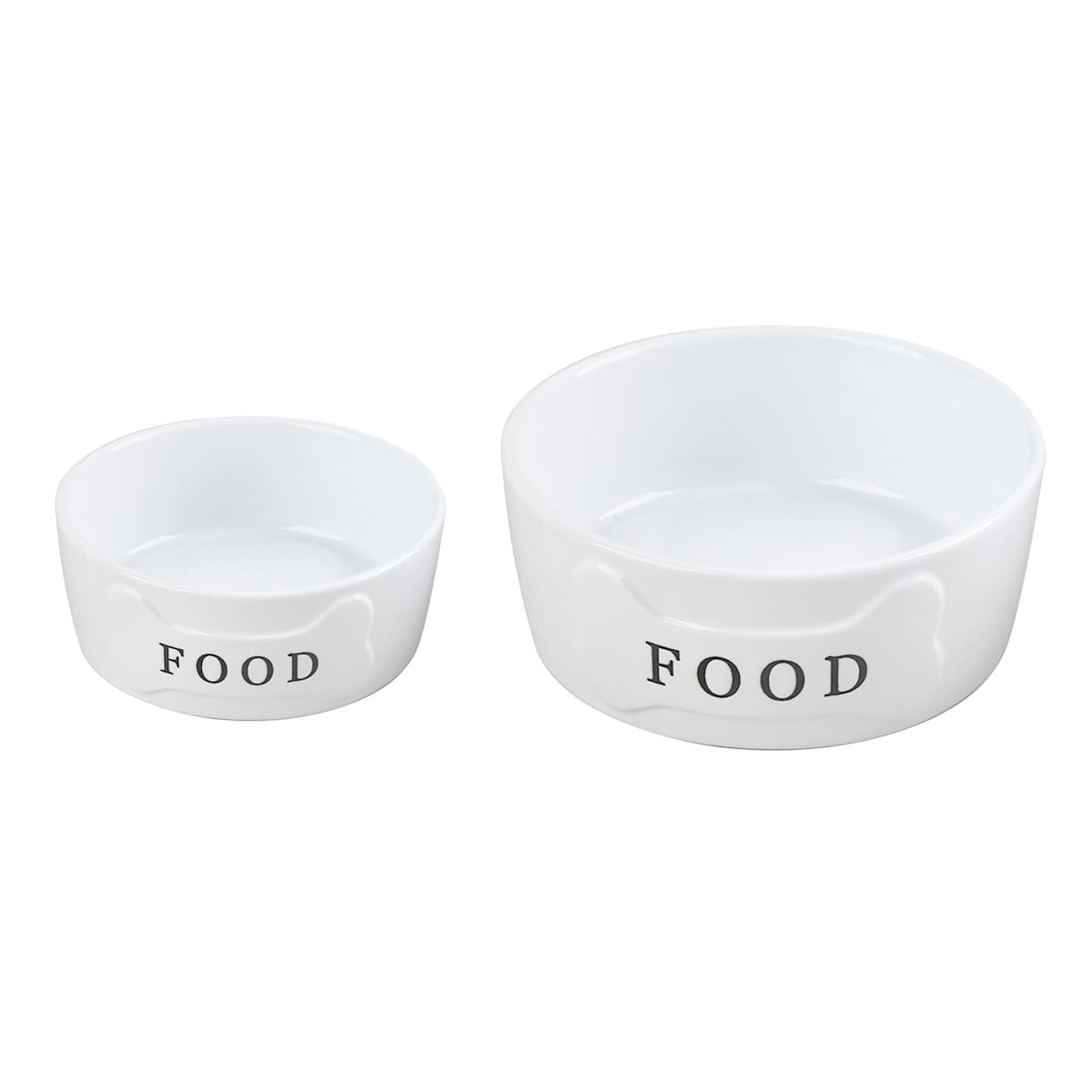 At Home 64oz Ceramic Food Dog Bowl L