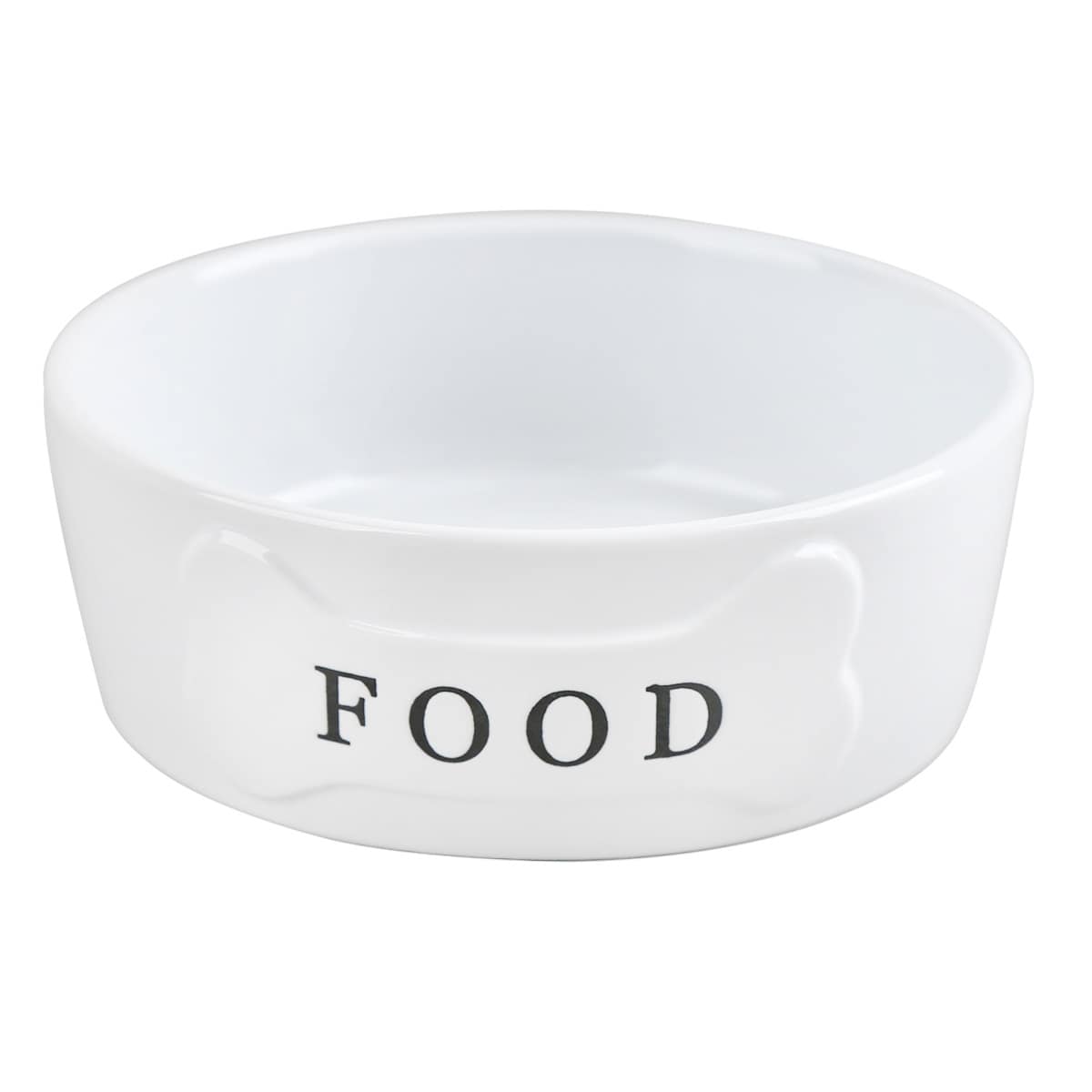 At Home 64oz Ceramic Food Dog Bowl L