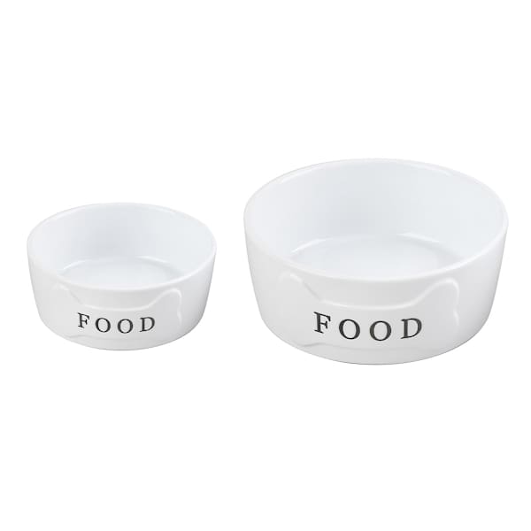 at home 64oz Ceramic Food Dog Bowl L