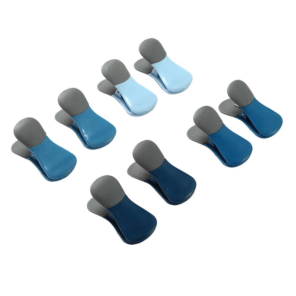 At Home 8-Piece Magnetic Bag Clip Set Blue
