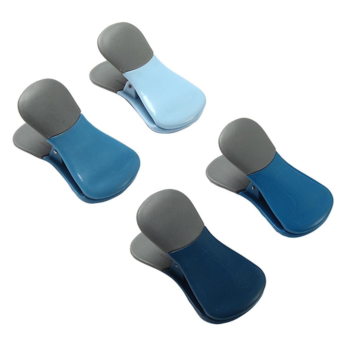 At Home 8-Piece Magnetic Bag Clip Set Blue