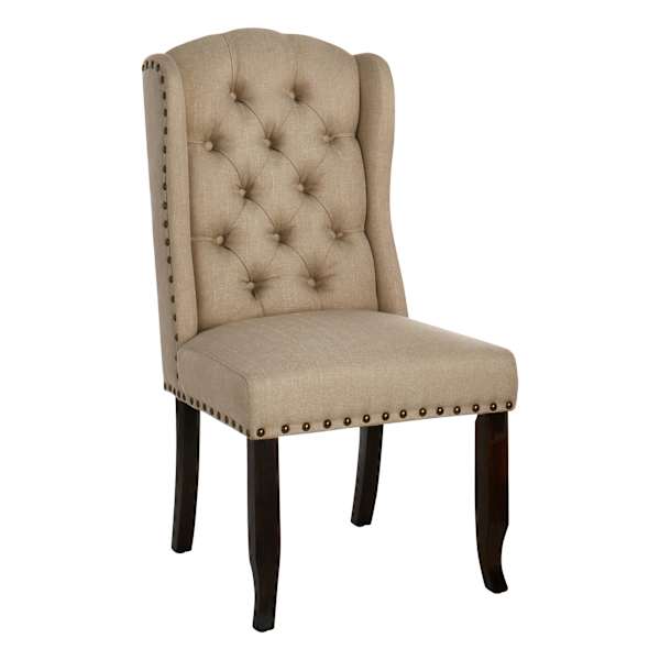 at home Aahmad Winged Dining Chair Beige