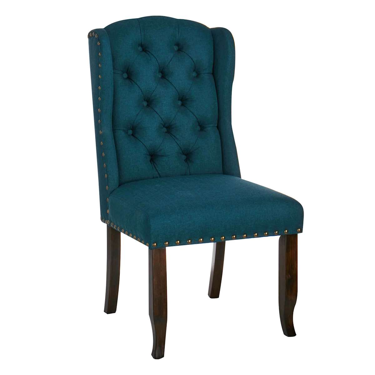 At Home Aahmad Winged Dining Chair Navy