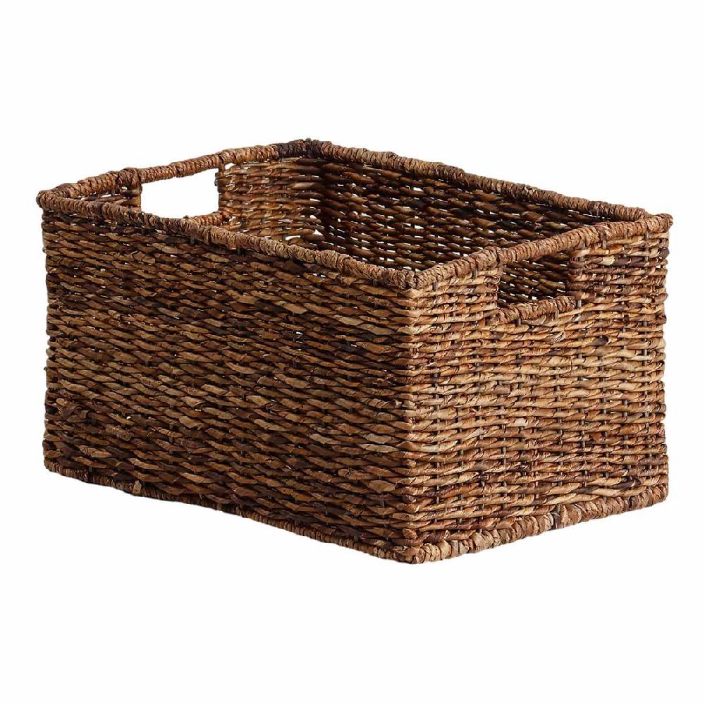 At Home Abaca Rectangle Storage Basket Large