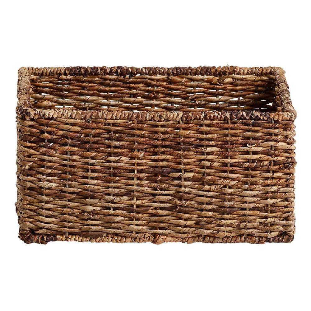 At Home Abaca Rectangle Storage Basket Medium