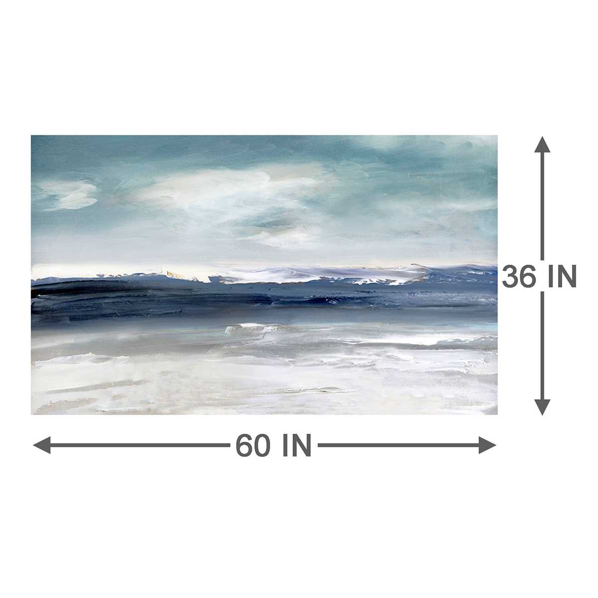 At Home Abstract Canvas Wall Art 60x36