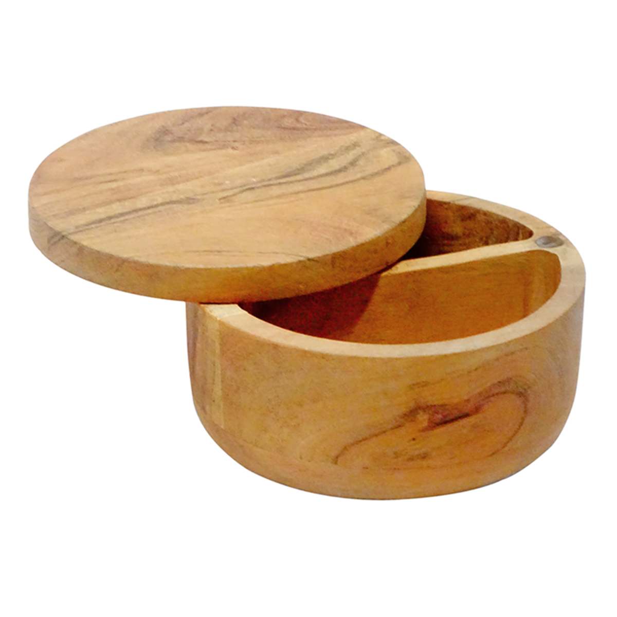 At Home Acacia Wood Salt Shaker & Pepper Cellar