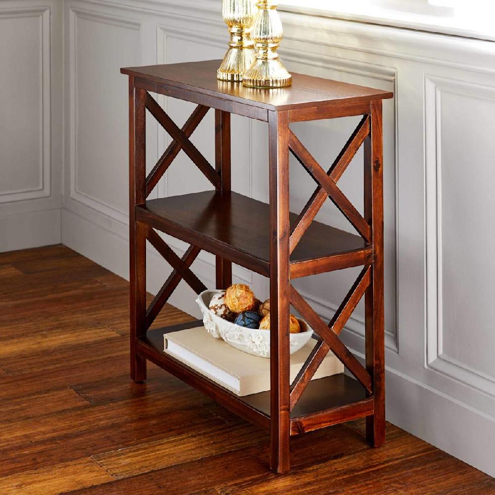 At Home Alexander Shelf Walnut Finish