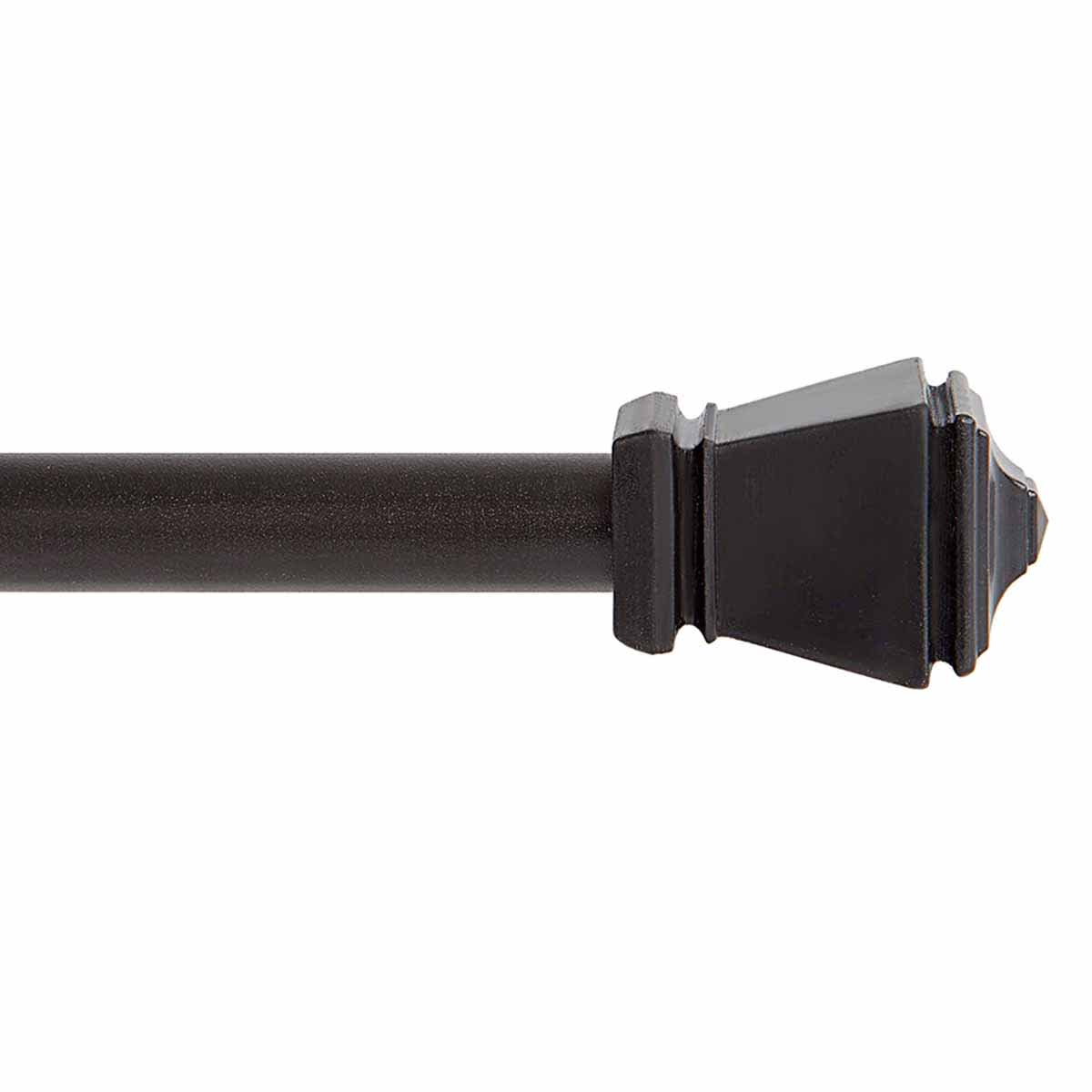 At Home Amelia 7/16" Black Curtain Rod 48-84"