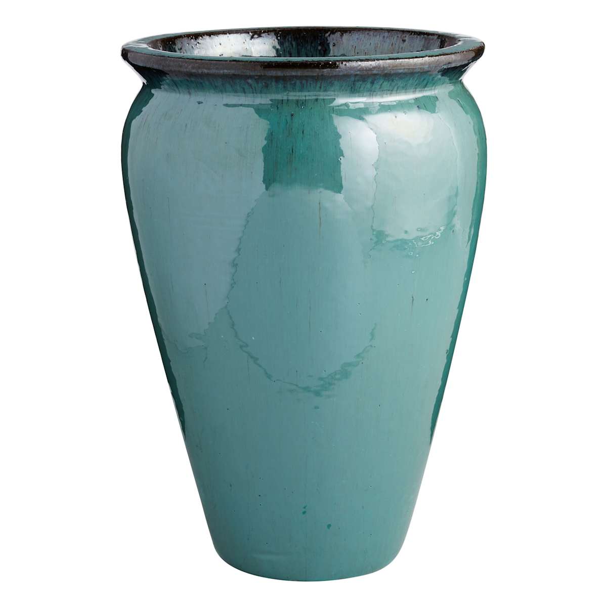 At Home Arcadia Aqua Ceramic Outdoor Planter Large