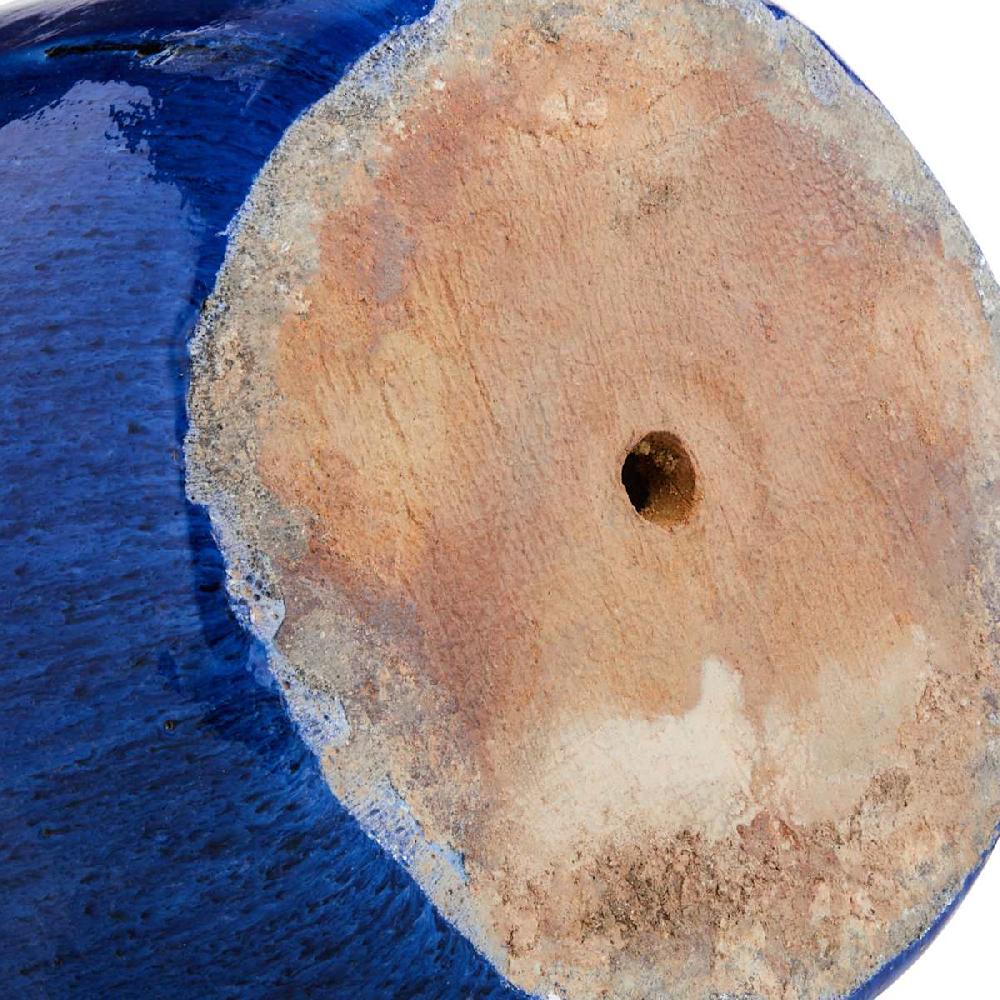 At Home Arcadia Blue Ceramic Outdoor Planter Large