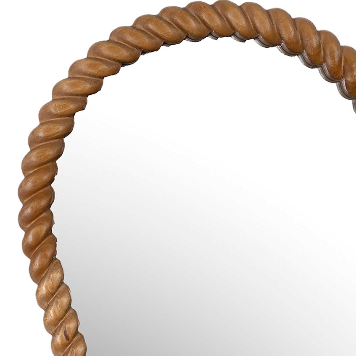 At Home Arched Wooden Wall Mirror 17x25