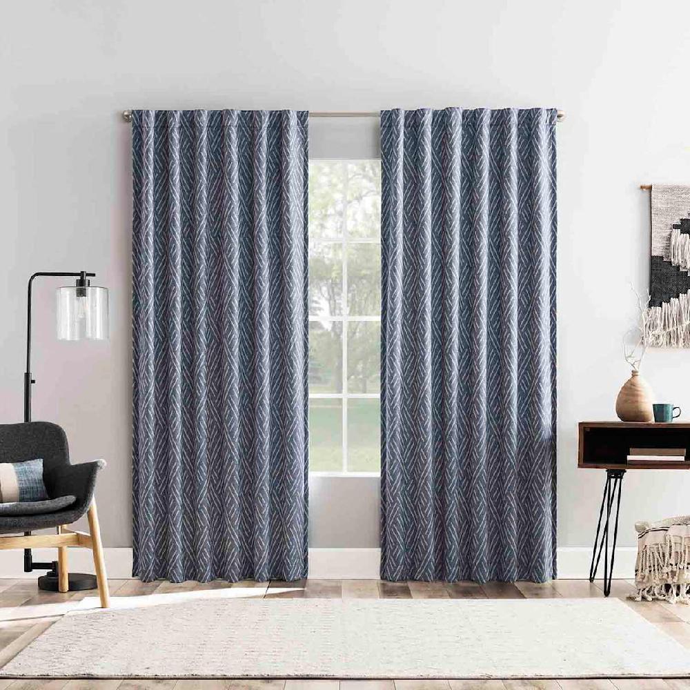 At Home Arvid Indigo Blackout Curtain Panel 84"
