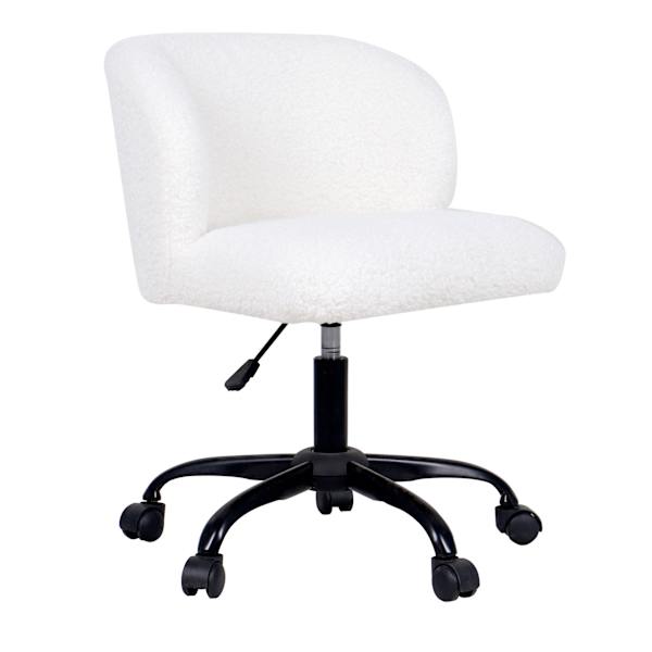 at home Aubrey Office Chair White Sherpa