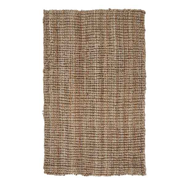 at home (B181) Jute Boucle Woven Accent Rug 3x5