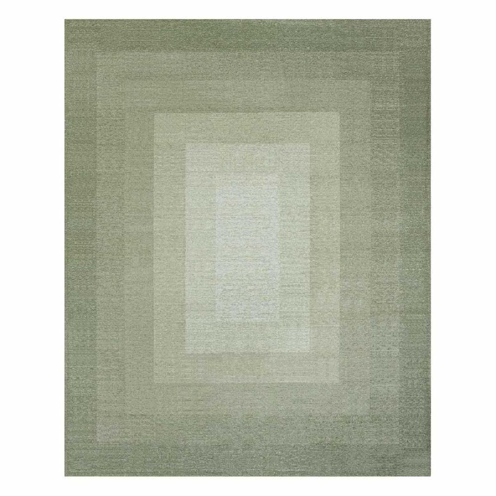 At Home (B893) Green Ombre Flatweave Area Rug 8x10