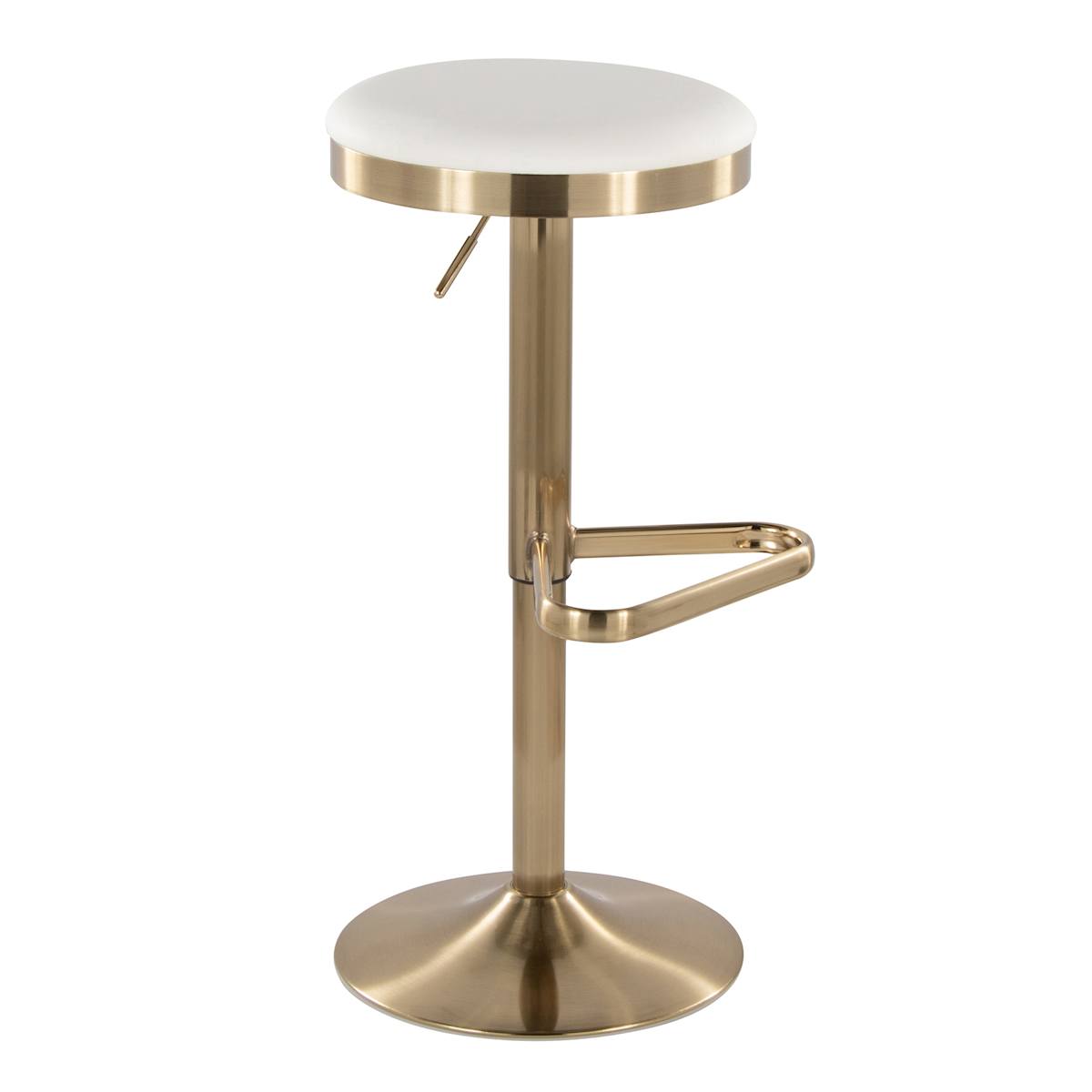 At Home Bailey Adjustable Barstool Gold