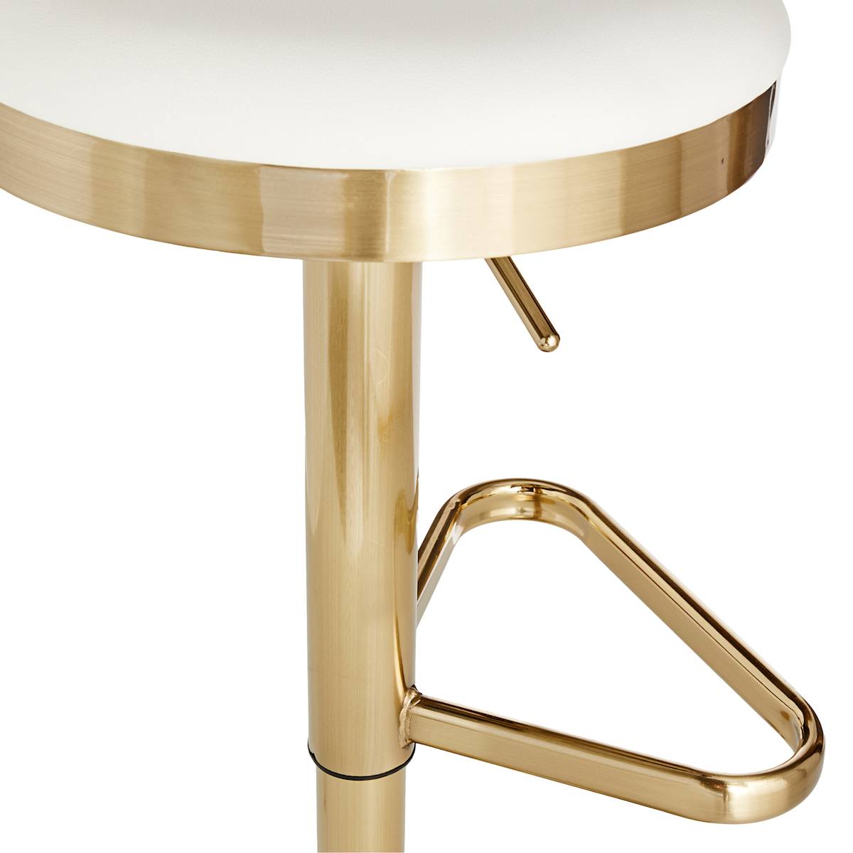 At Home Bailey Adjustable Barstool Gold