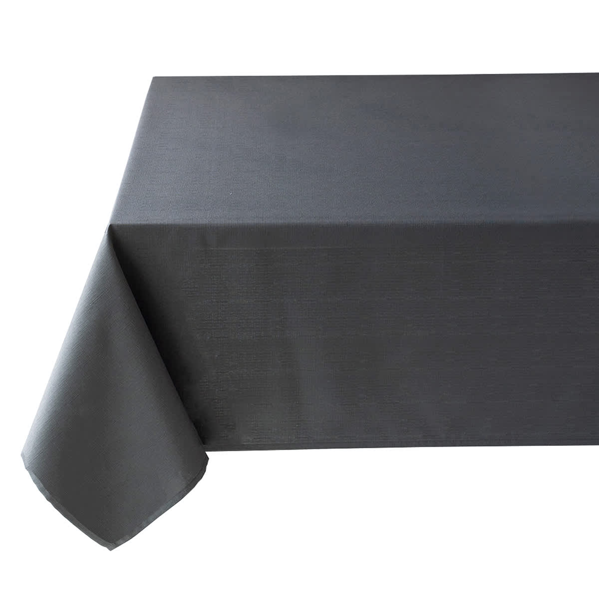 At Home Basics Solid Charcoal Tablecloth 60x104