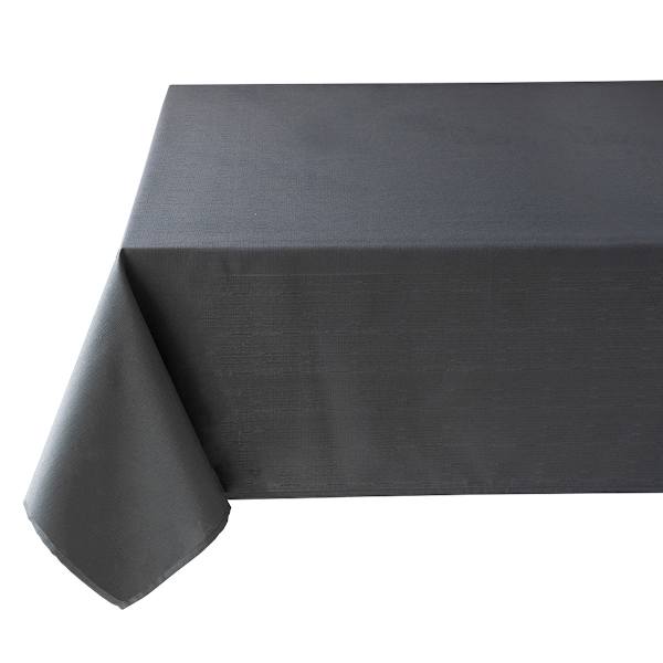 at home Basics Solid Charcoal Tablecloth 60x104