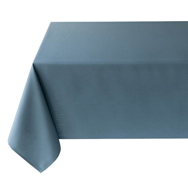 at home Basics Solid French Blue Tablecloth 60x104