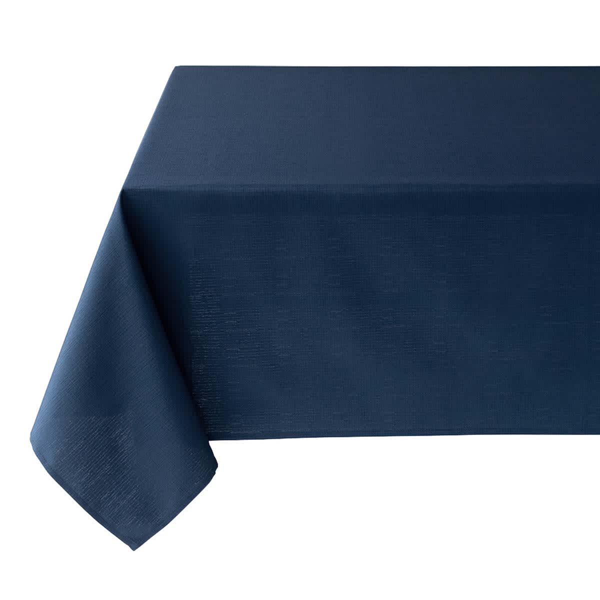 At Home Basics Solid Navy Blue Tablecloth 60x104