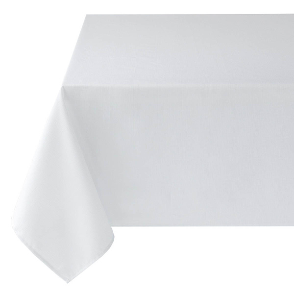 at home Basics Solid White Tablecloth 60x104