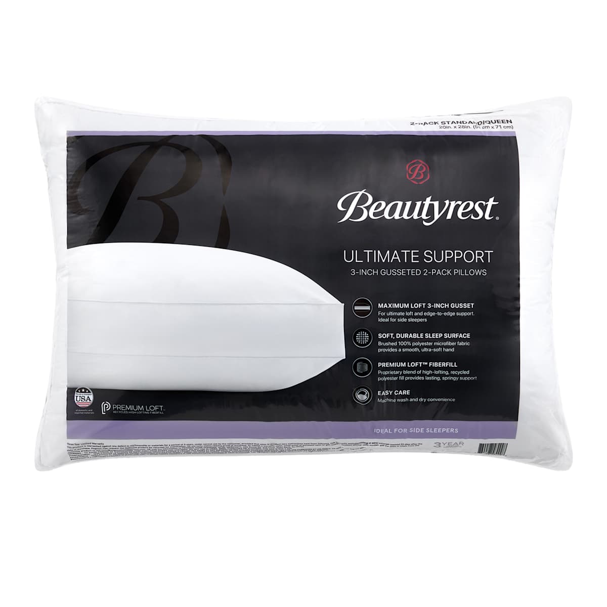 At Home Beautyrest Ultimate Support 2Pk Bed Pillow