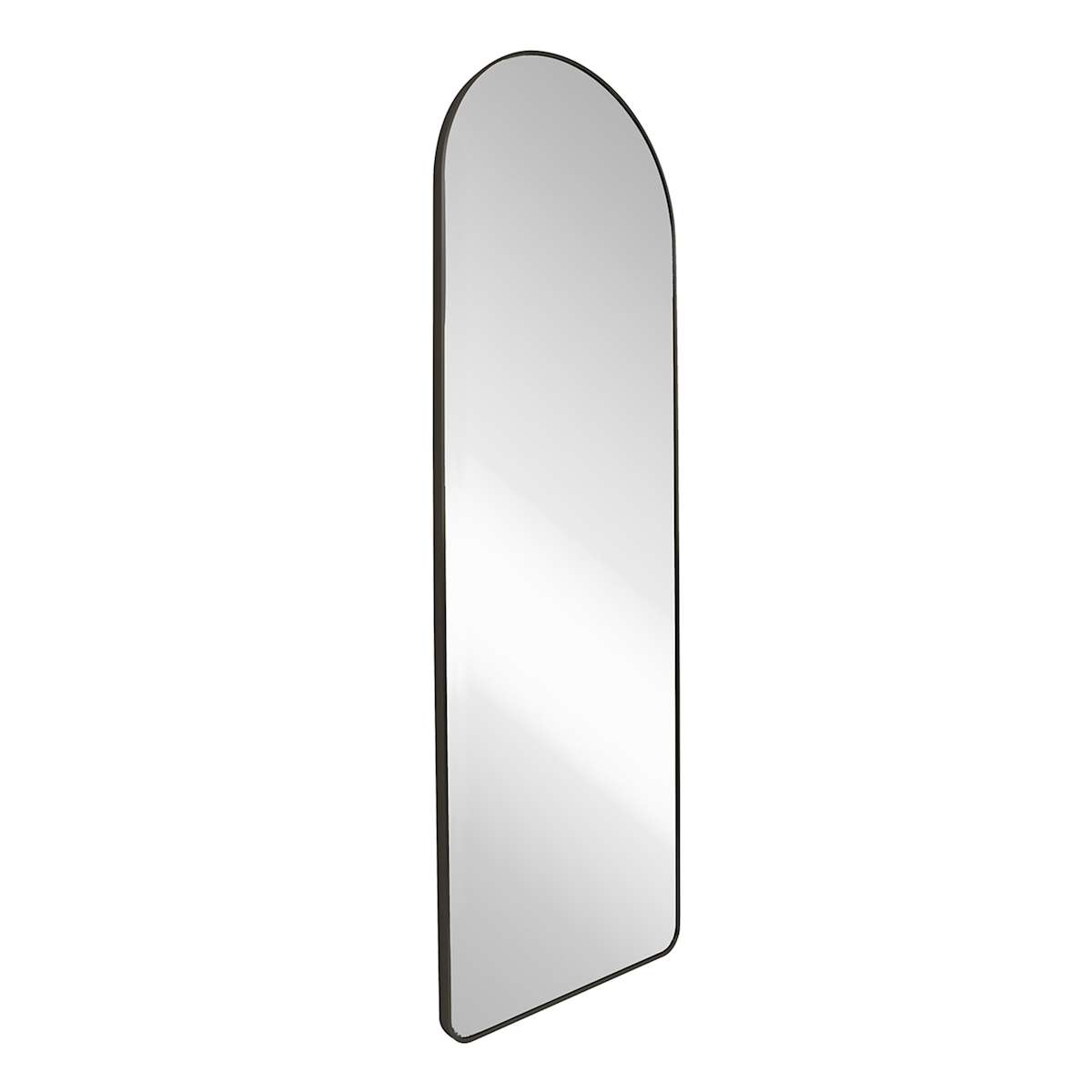 At Home Black Arch Leaner Mirror 24x70